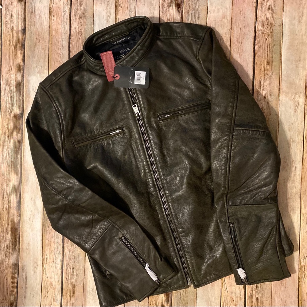 Lucky brand bonneville leather jacket.